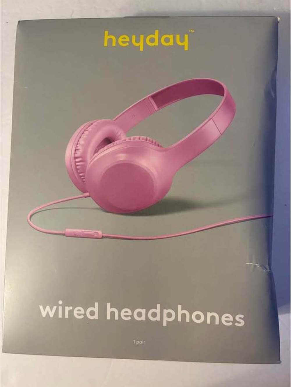 heyday wired headphones-pink